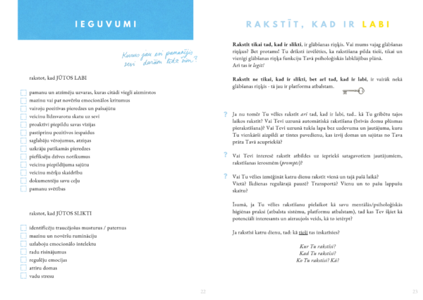 Ceļvedis dienasgrāmatas praksē